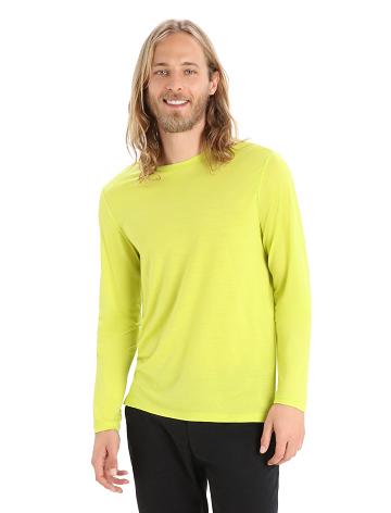 Shine Men's Icebreaker Merino Sphere II T-Shirt Long Sleeve | USA 1229OKIR